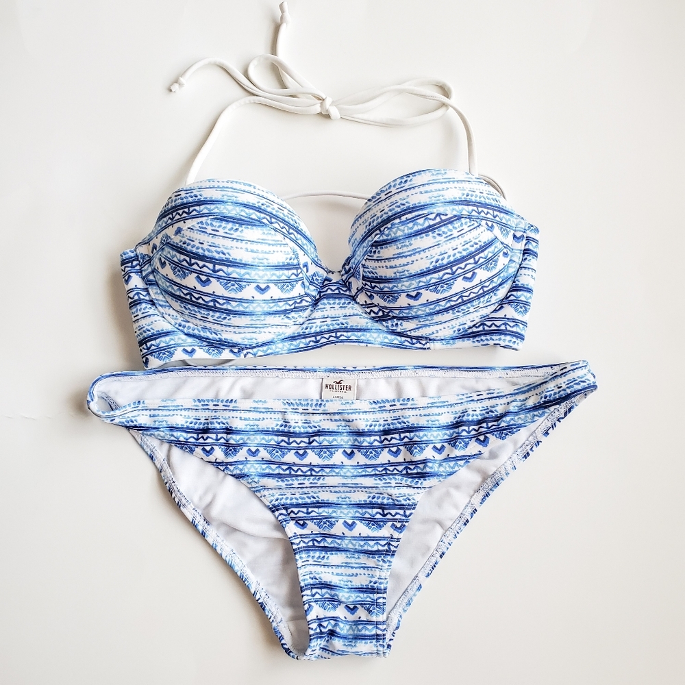 Hollister Swim Padded Light Push Up Top and Bottom